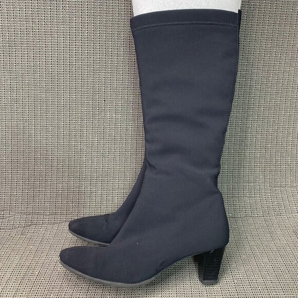 Ara Luftpolster Womens size 5 Black Knee-High Gore Tex Boots Zipper Closure - Picture 1 of 7